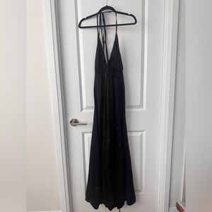 Whit Fox Satin Backless Maxi dress